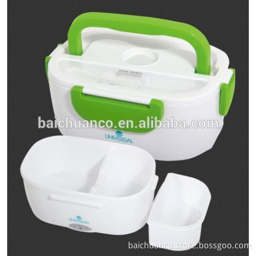 Home use kids lunch box, portable plastic lunch box, electric lunch box with lock